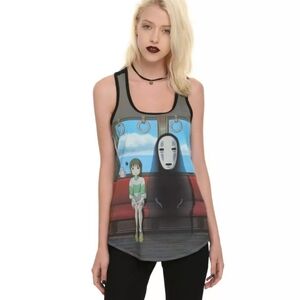 ✨ 4/$15 Her Universe Spirited Away Black Tank Top